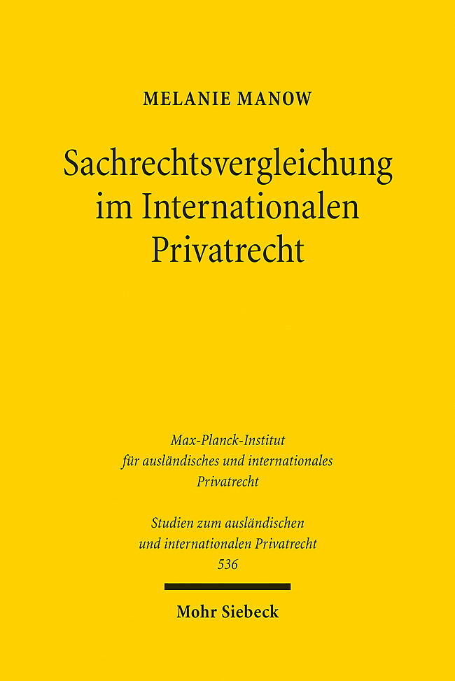 Sachrechtsvergleichung im Internationalen Privatrecht main product photo