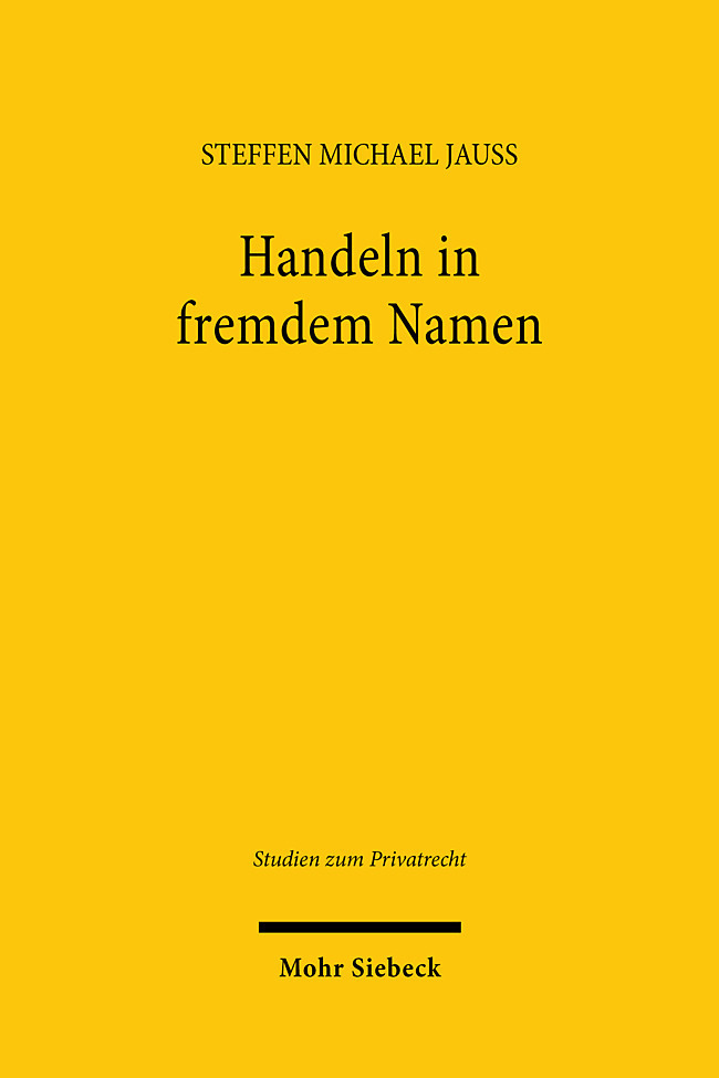 Handeln in fremdem Namen main product photo