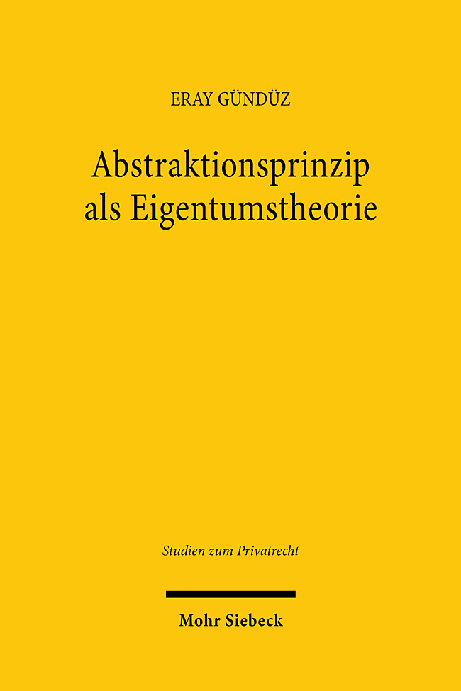 Abstraktionsprinzip als Eigentumstheorie main product photo