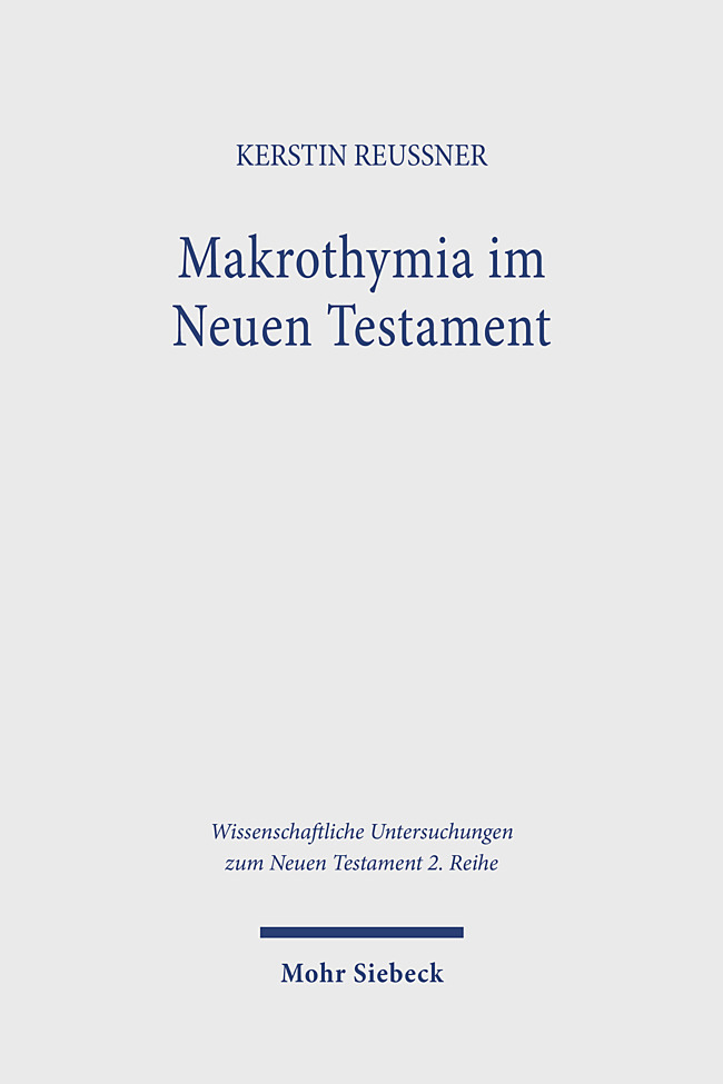 Makrothymia im Neuen Testament main product photo