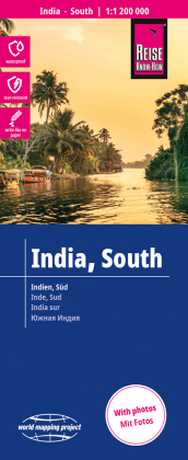 Reise Know-How Landkarte Indien, Süd / India, South (1:1.200.000)