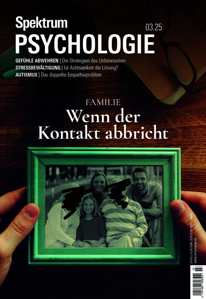 Spektrum Psychologie 3/2025 Familie - Wenn der Kontakt abbricht main product photo
