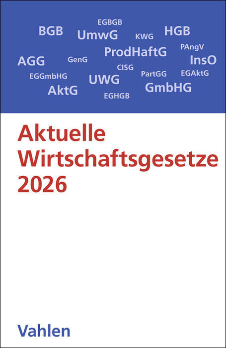 Aktuelle Wirtschaftsgesetze 2026 main product photo