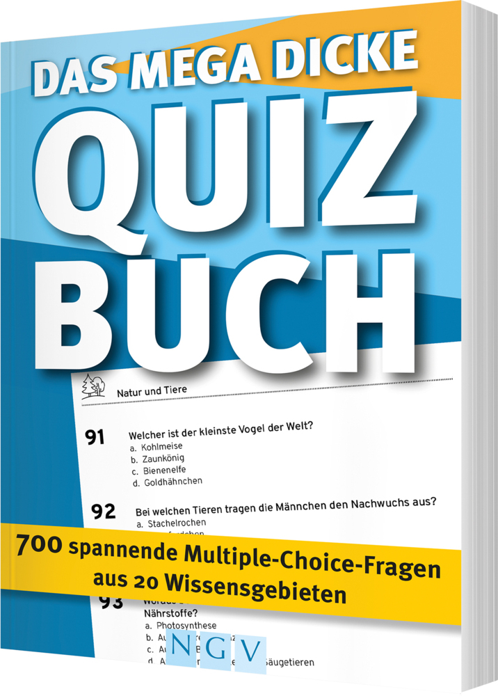 Das mega dicke Quizbuch (blau) main product photo
