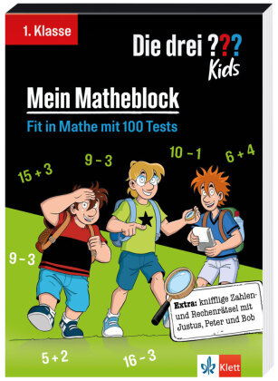 Die drei ??? Kids: Mein Matheblock 1. Klasse