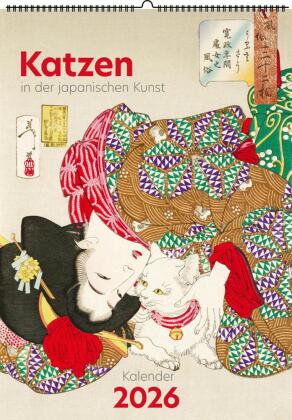 Katzen in der japanischen Kunst. Wandkalender 2026