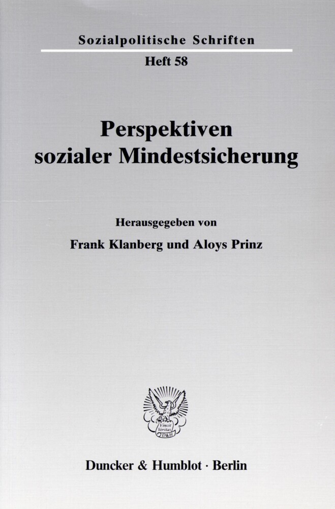 Perspektiven sozialer Mindestsicherung. main product photo