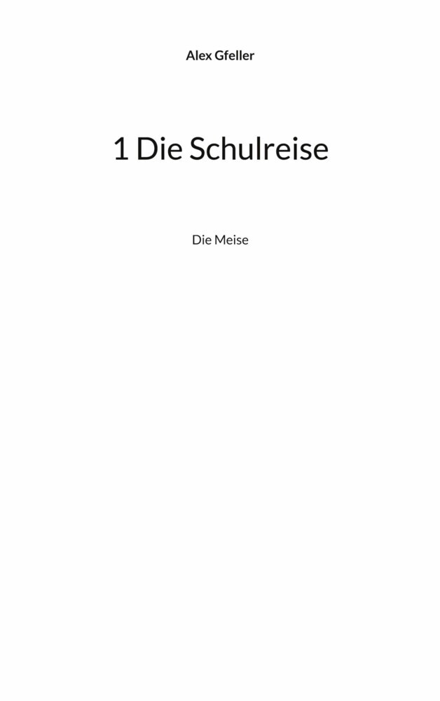 1 Die Schulreise main product photo