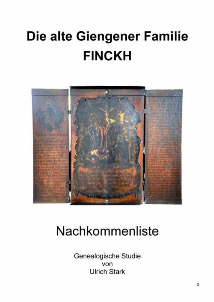Die alte Giengener Familie FINCKH main product photo