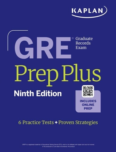 GRE Prep Plus, Ninth Edition main product photo