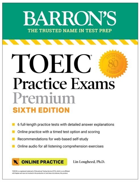 TOEIC Practice Exams: 6 Practice Tests + Online Audio, Sixth Edition main product photo