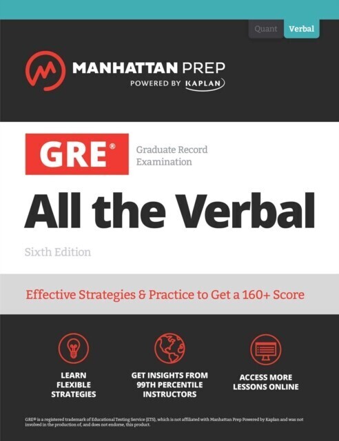 GRE All the Verbal main product photo