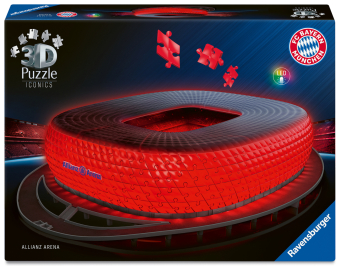 3D Puzzle Iconics: Allianz Arena - mit Licht