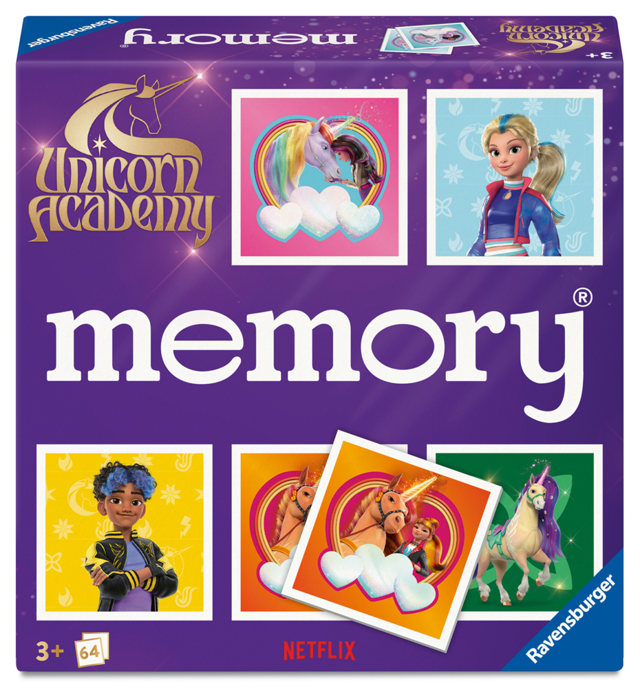 memory® Unicorn Academy - Gesellschaftsspiel & Brettspiel ab 3 Jahre main product photo