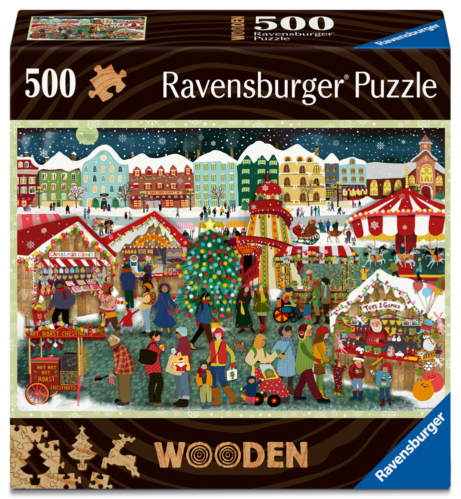 WOODEN Puzzle - Christmas Market main product photo