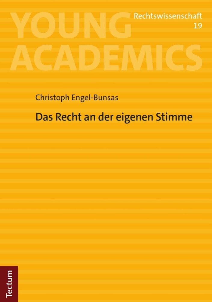 Das Recht an der eigenen Stimme main product photo