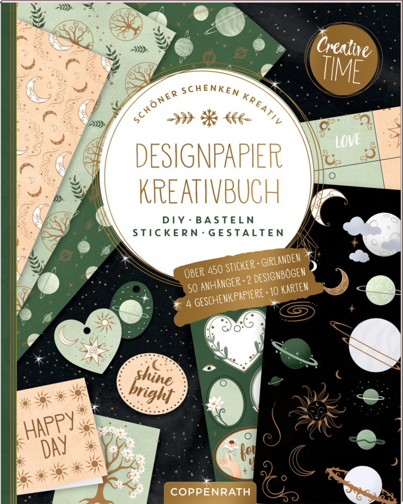 Designpapier-Kreativbuch Sparkle & Stars main product photo