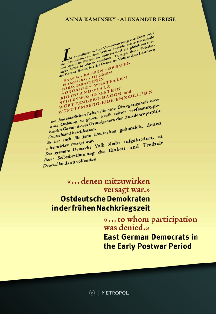 "... denen mitzuwirken versagt war." / "... to whom participation was denied." main product photo