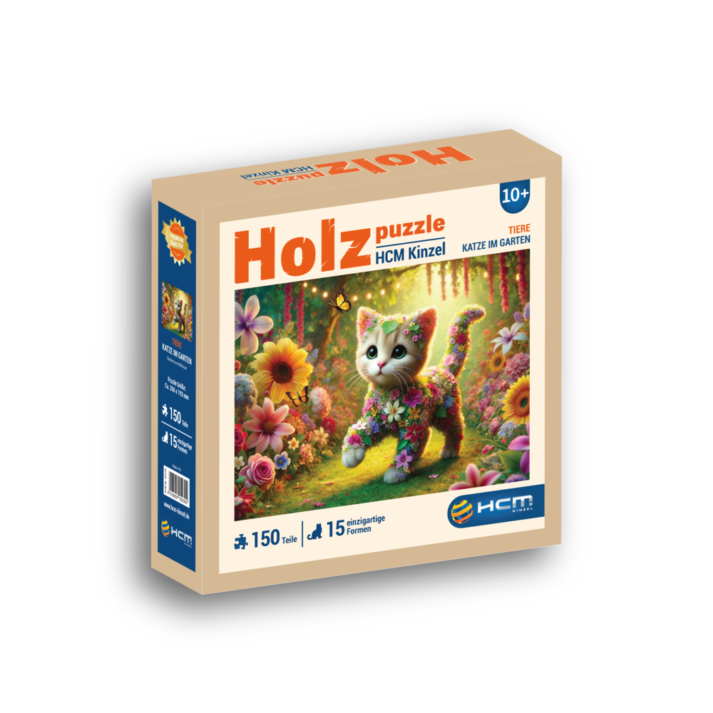 Holzpuzzle - Katze im Garten 150 Teile main product photo