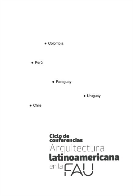 Arquitectura Latinoamericana en la FAU main product photo