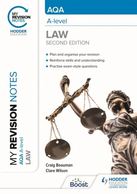 My Revision Notes: AQA A Level Law Second Edition main product photo