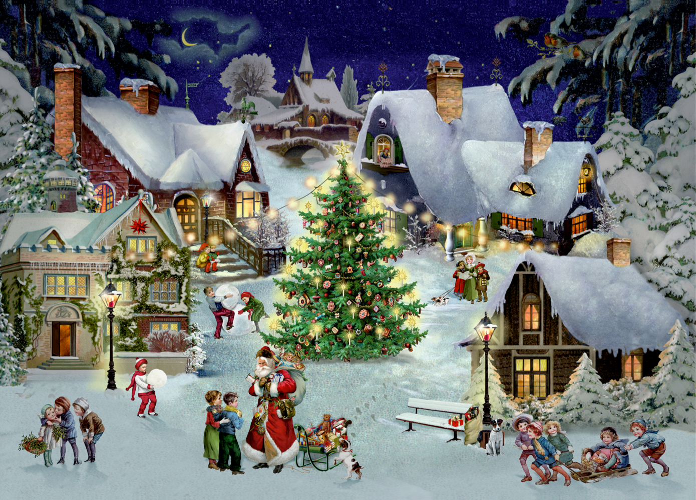 Puzzle - Weihnachten im Dorf main product photo