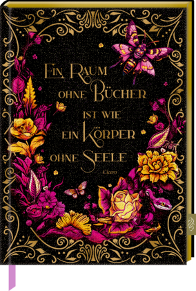Notizbuch mit glitzerndem Stoffeinband (Passion for Pages)