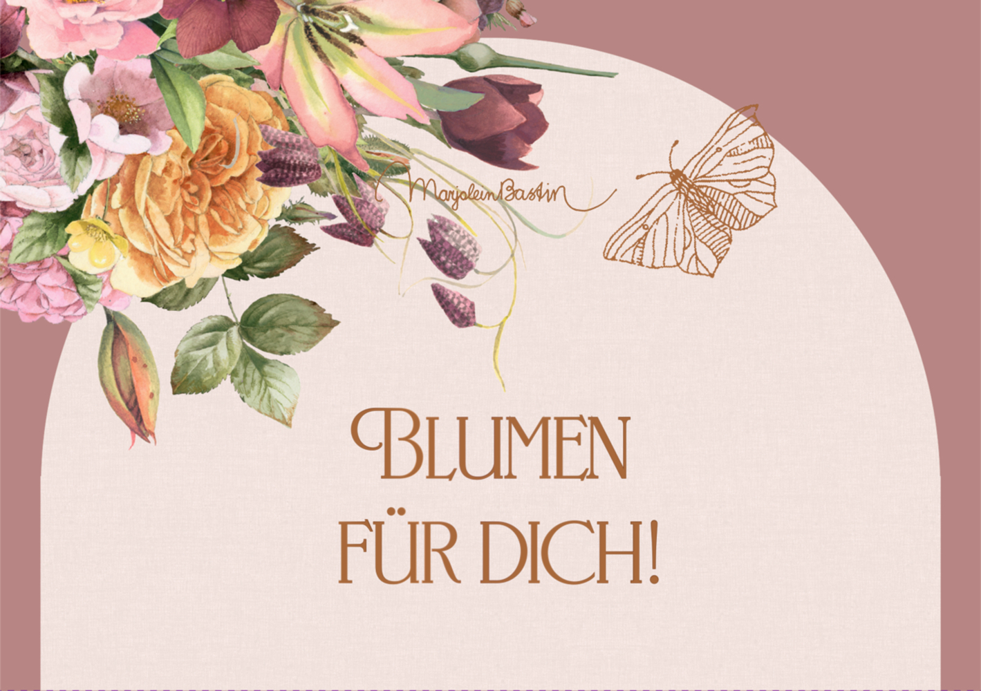 Pop-up-Grußkarte - Blumen main product photo