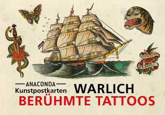 Postkarten-Set Warlich. Berühmte Tattoos