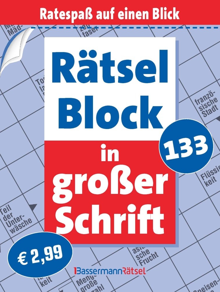 Rätselblock in großer Schrift 133 main product photo