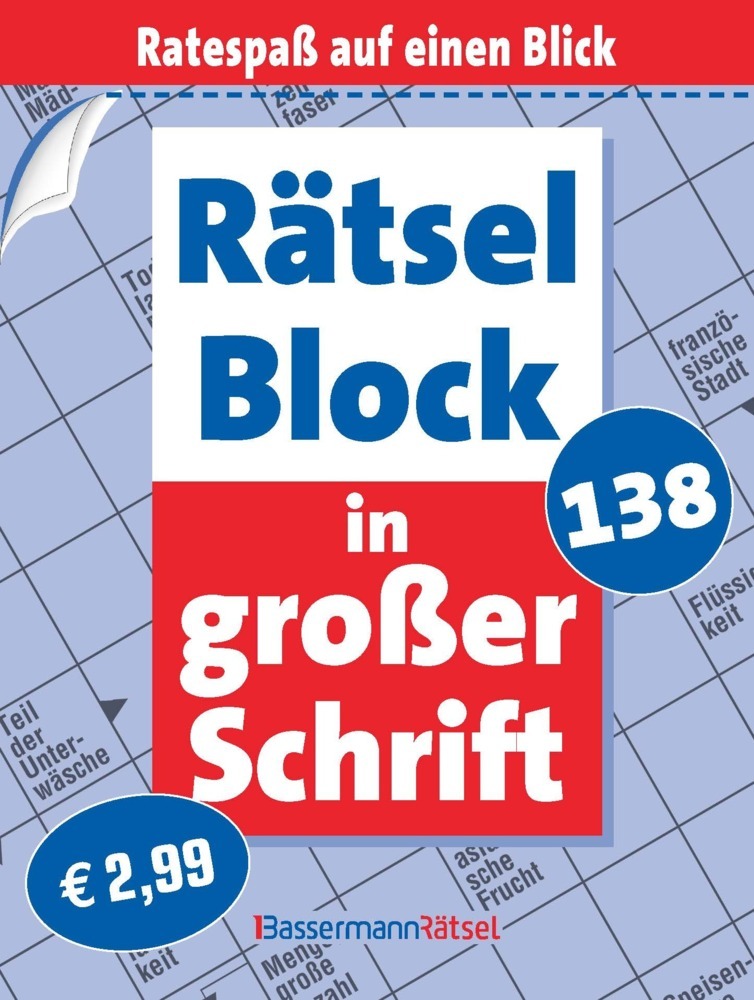 Rätselblock in großer Schrift 138 main product photo