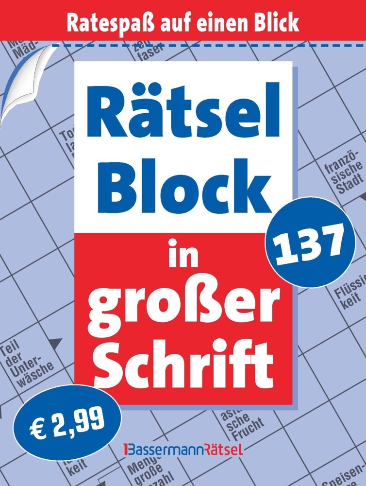 Rätselblock in großer Schrift 137 main product photo