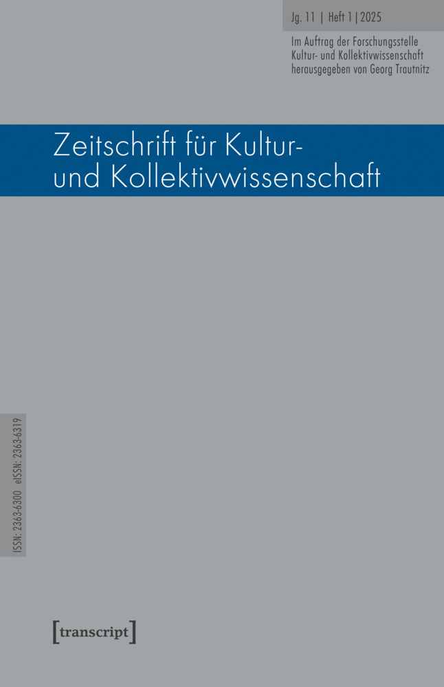 Zeitschrift für Kultur- und Kollektivwissenschaft main product photo