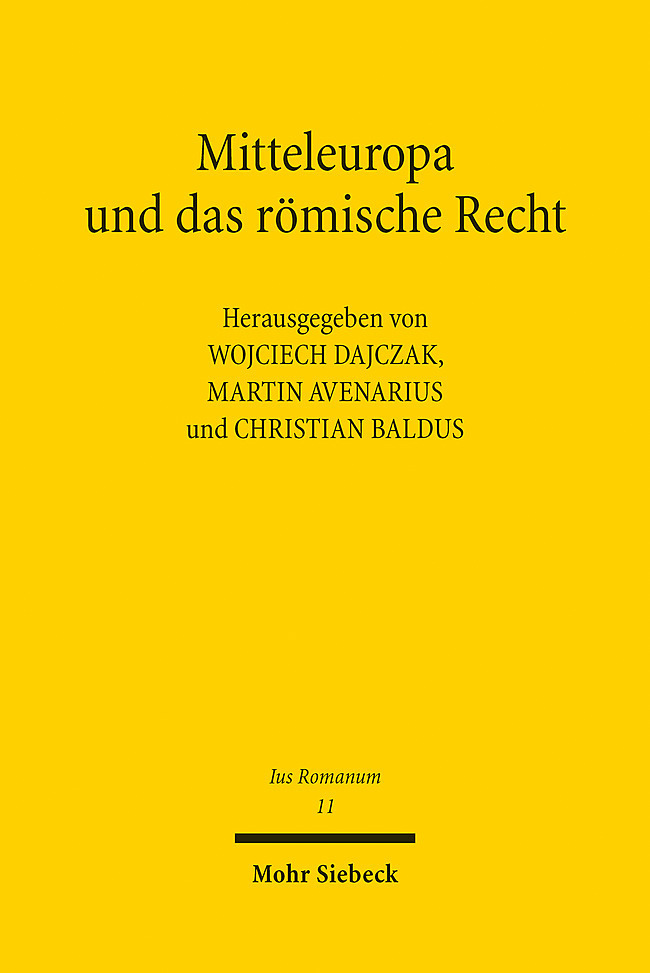 Mitteleuropa und das römische Recht main product photo
