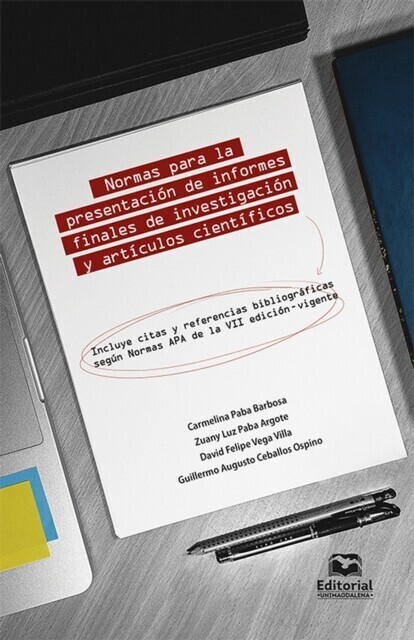 Normas para la presentación de informes finales de investigación y artículos científicos main product photo
