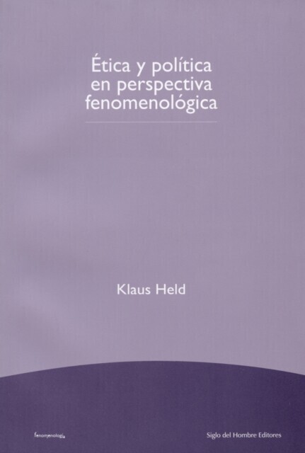 Ética y política en perspectiva fenomenológica main product photo