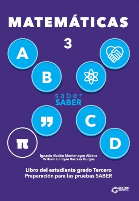 Saber SABER Matemáticas 3. Libro del estudiante grado tercero main product photo