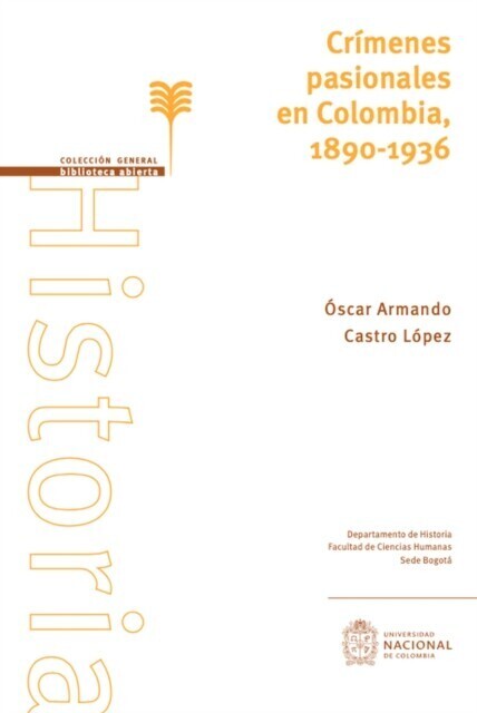 Crímenes pasionales en Colombia, 1890-1936 main product photo