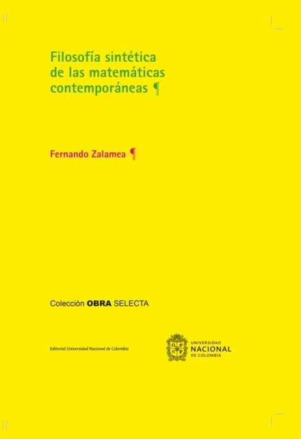 Filosofía sintética de las matemáticas contemporáneas main product photo