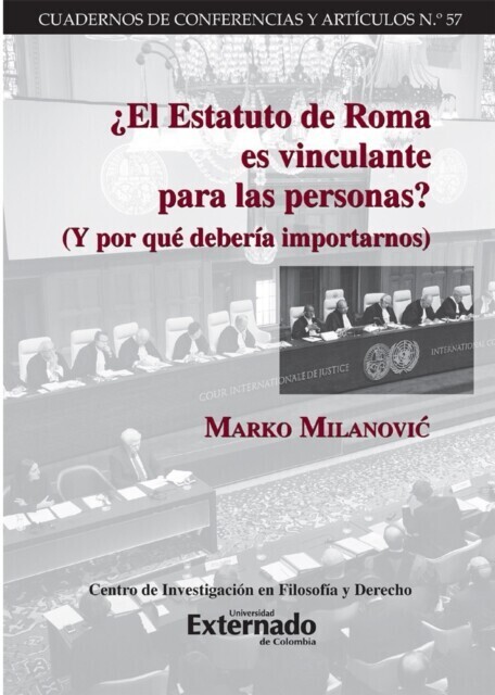¿El Estatuto de Roma es vinculante para las personas? main product photo