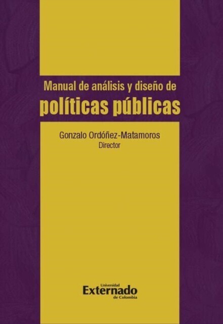 Manual de análisis y diseño de políticas públicas main product photo