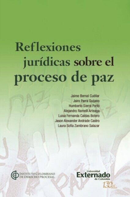 Reflexiones jurídicas sobre el proceso de paz main product photo