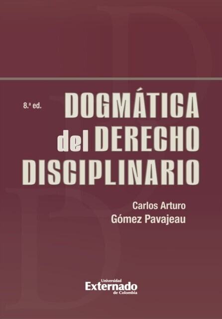 Dogmática del derecho disciplinario main product photo