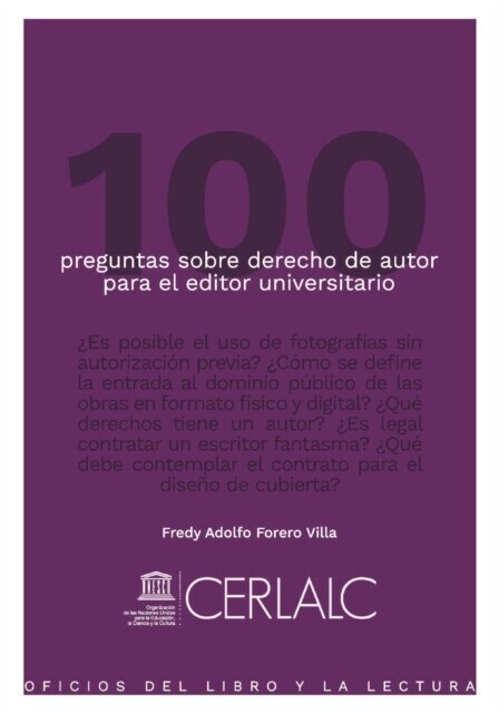 100 preguntas sobre derecho de autor para el editor universitario main product photo