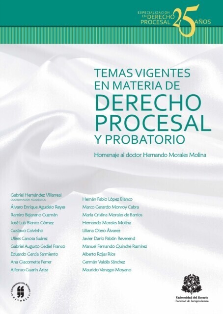 Temas vigentes en materia de derecho procesal y probatorio main product photo