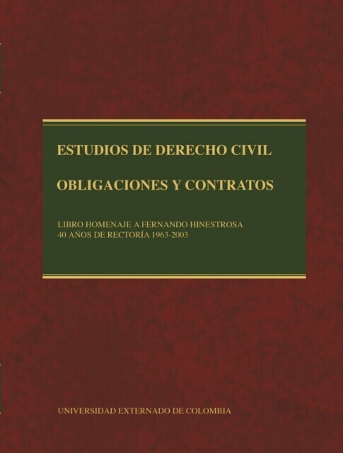 Estudios de Derecho Civil: obligaciones y contratos, tomos III main product photo