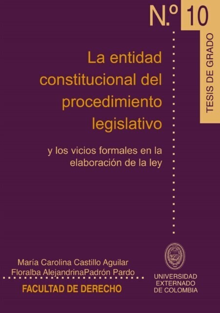 La entidad constitucional del procedimiento legislativo main product photo