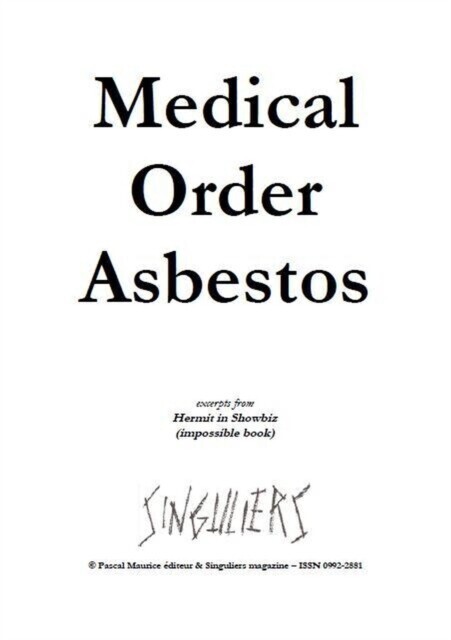 Medical Order Asbestos main product photo