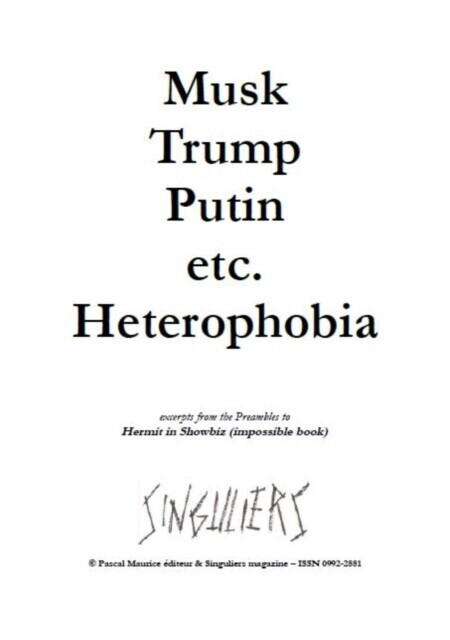Musk, Trump, Putin, etc. Heterophobia main product photo