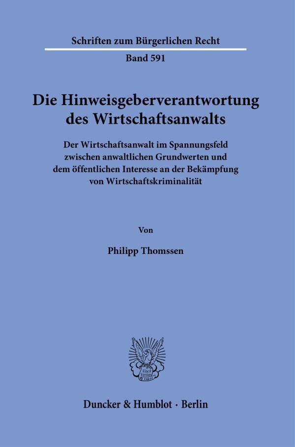 Die Hinweisgeberverantwortung des Wirtschaftsanwalts main product photo